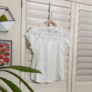 CBR White Lace Women's Top